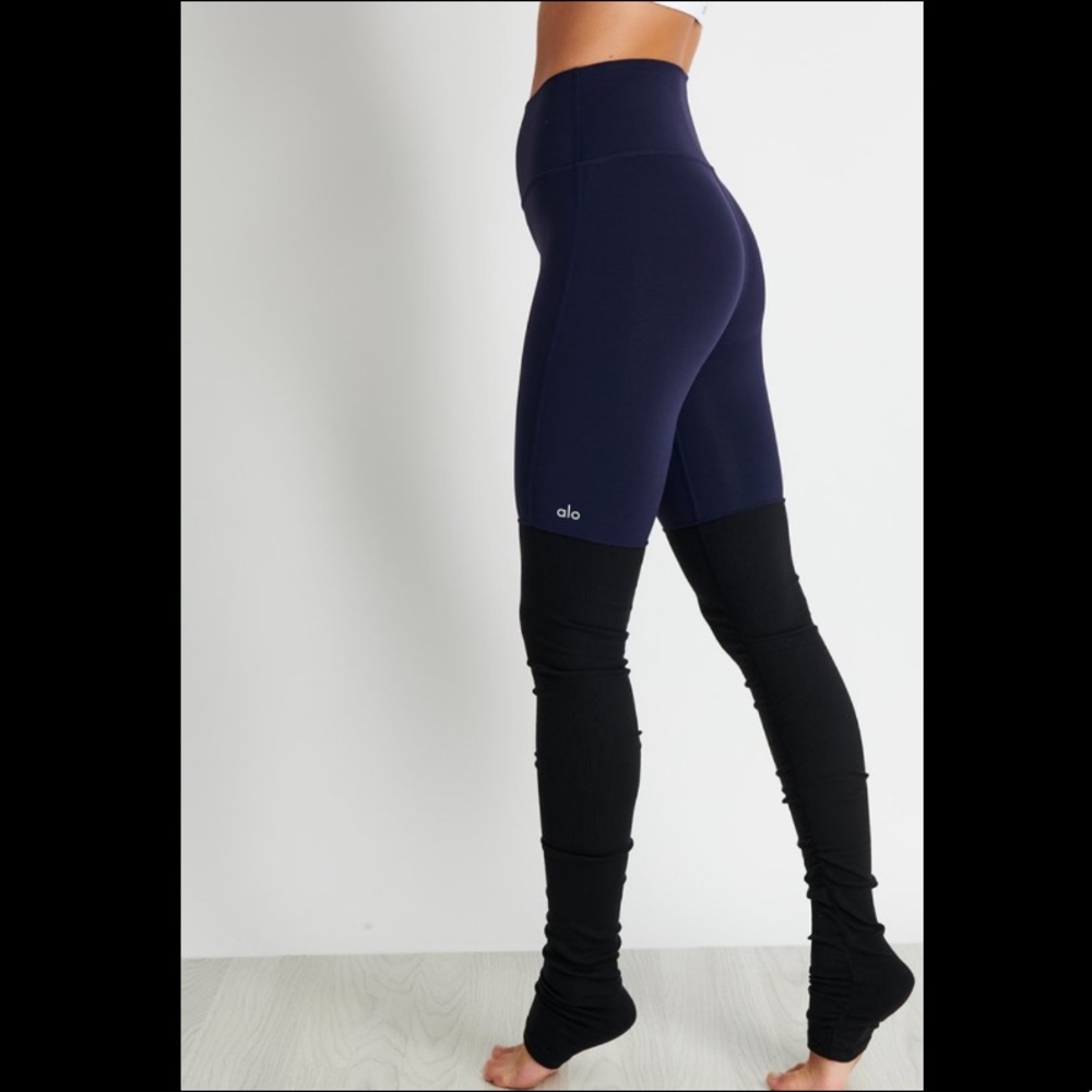Navy/Black Alo Yoga Goddess Leggings